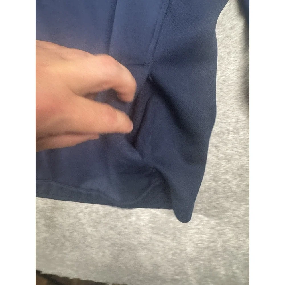 NikeGolf Tour Performance Blue XL Long Sleeve 1/4 Zip Dri Fit Mock Active Pocket